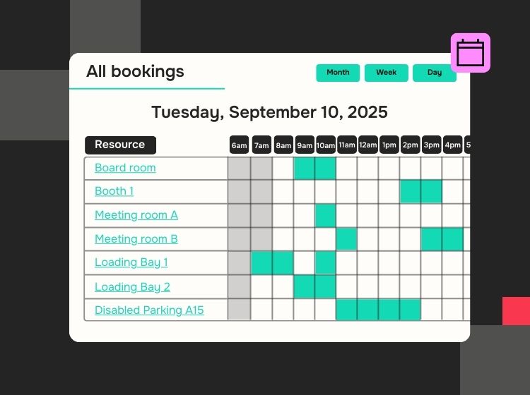 bookings calendar
